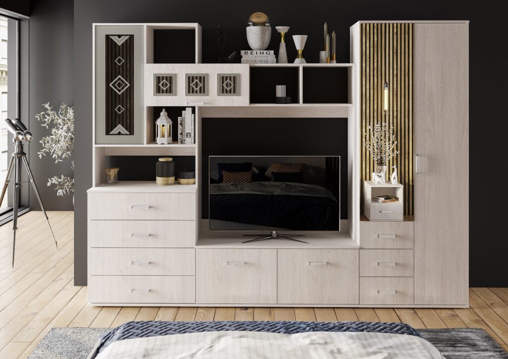 Гостиная «Белла» Ясень белый