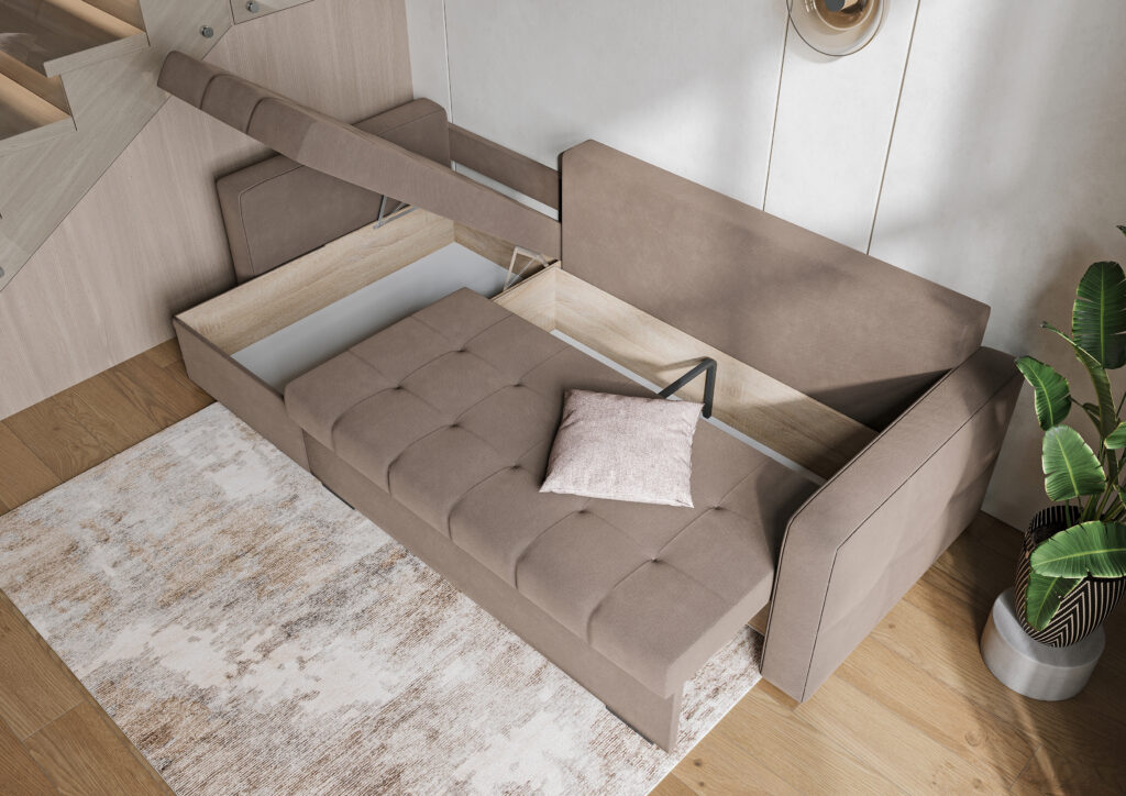 ГРЕЙС угловой диван ULTRA MIDNIGHT темно-синий №5