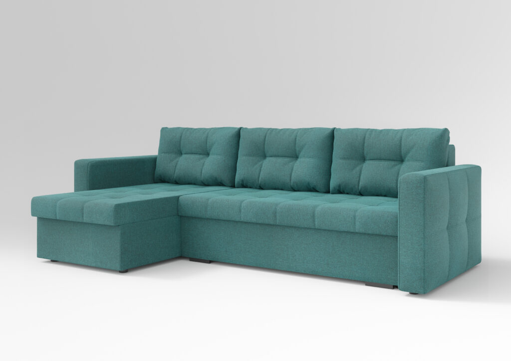 ГРЕЙС угловой диван SHERLOCK 673 бирюзовый №2