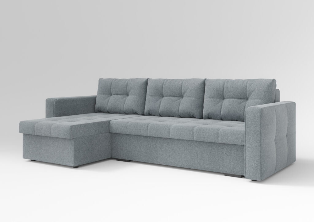 ГРЕЙС угловой диван SHERLOCK 993 светло-серый №2