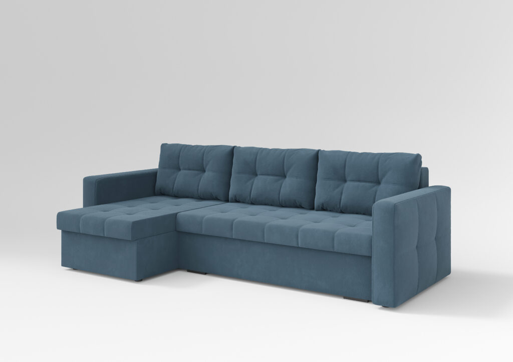 ГРЕЙС угловой диван ULTRA DENIM синий №2