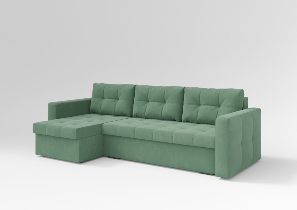 ГРЕЙС угловой диван ULTRA OLIVE оливковый №2