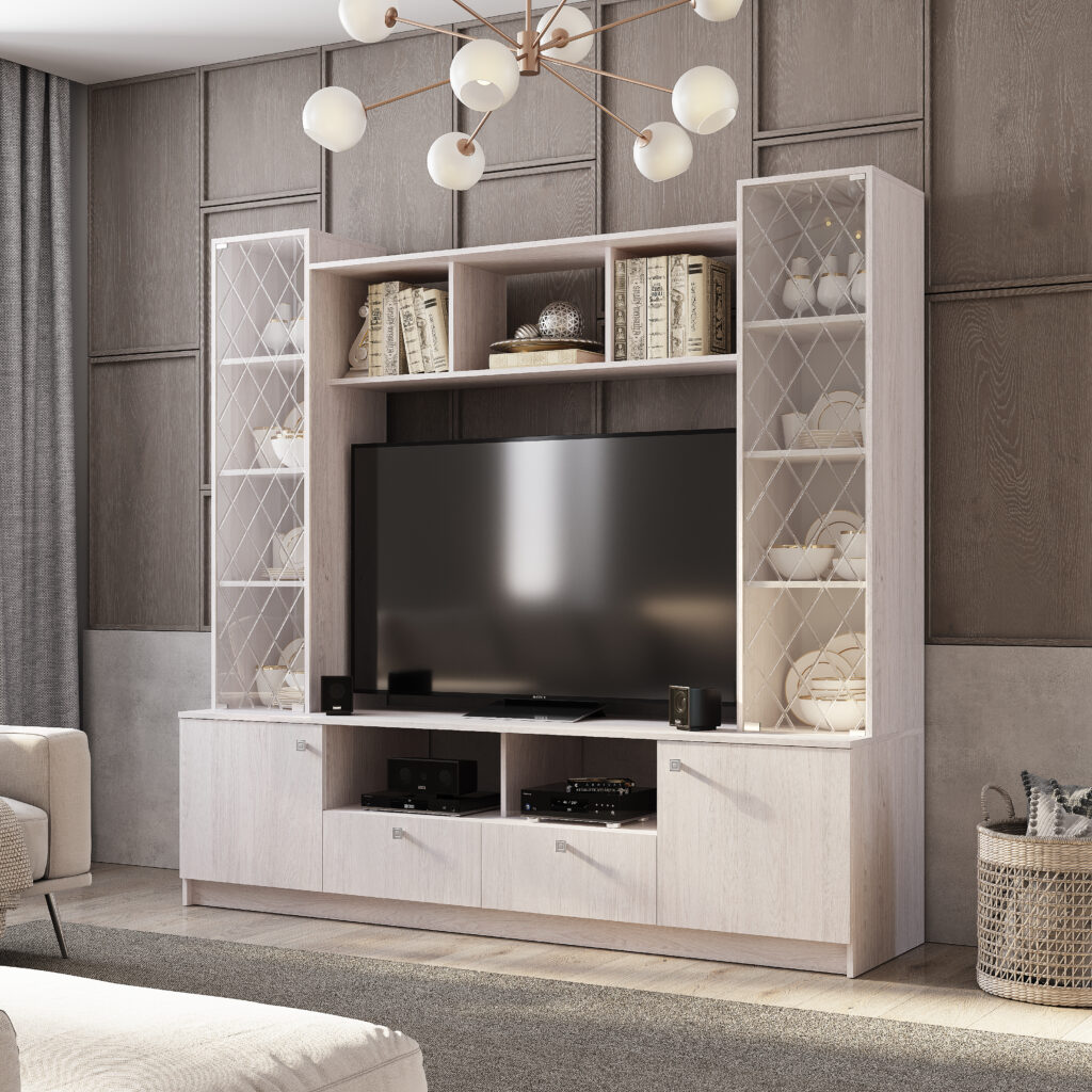 Секция центральная «Зарина» ЦС-01 ясень белый №2