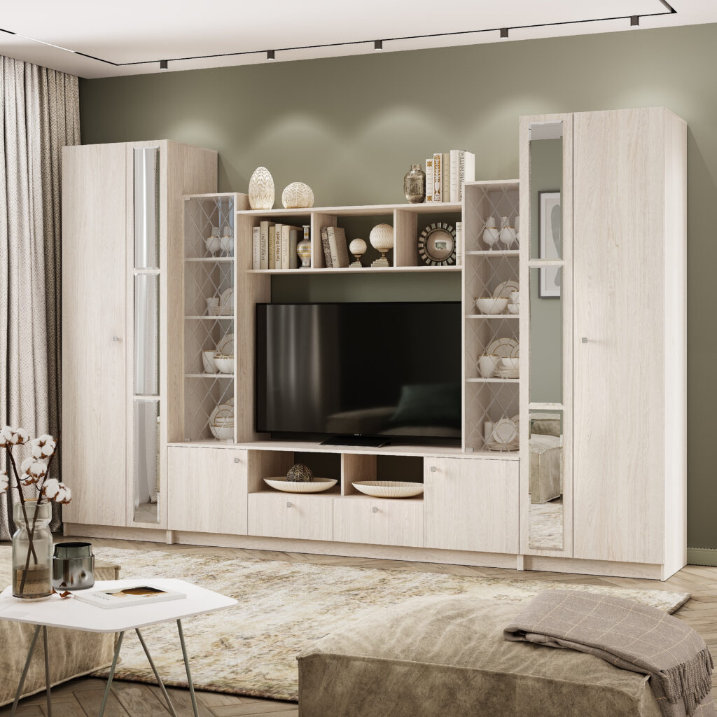 Секция центральная «Зарина» ЦС-01 ясень белый №3