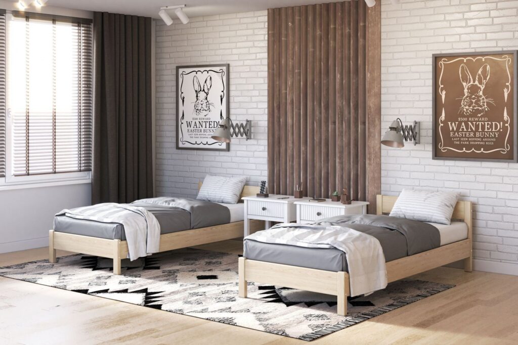 ЭБИ кровать 0,9м, цвет БЕЗ ОТДЕЛКИ №2