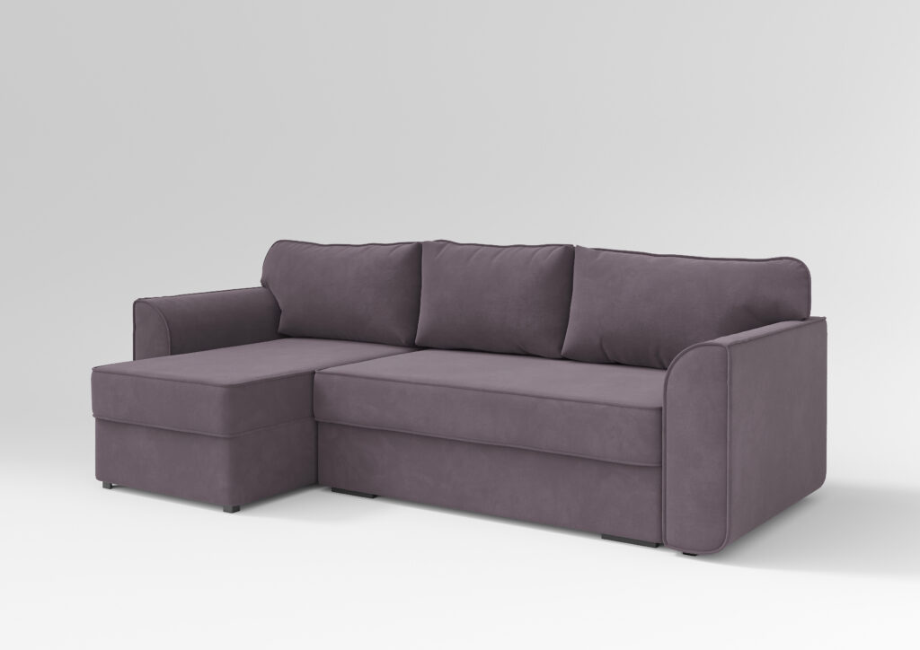 СПЕЙС угловой диван ULTRA PLUM фиолетовый №2