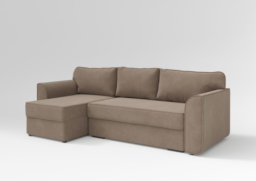 СПЕЙС угловой диван VIVALDI 22 светло-коричневый №2