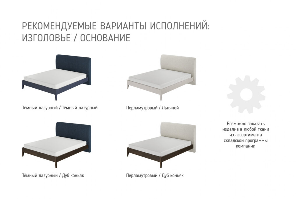 Кровать «Джали» Льняной/Перламутровый 1600*2000 №4