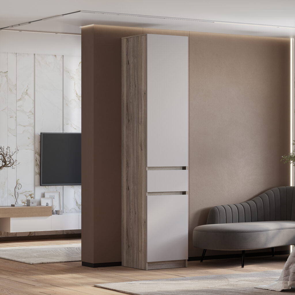 БАГИРА Пенал ПН-01 Дуб смоки/Кашемир №2