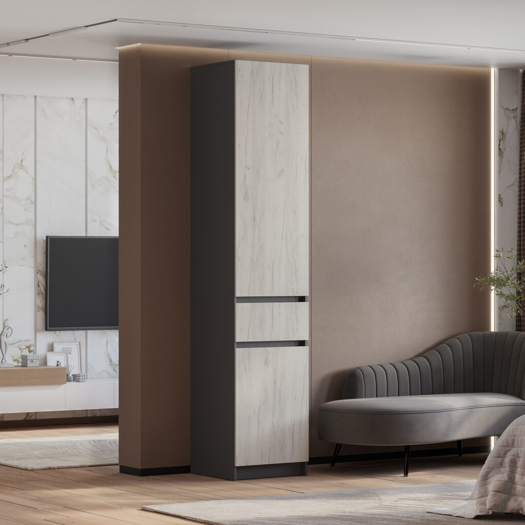 БАГИРА Пенал ПН-01 Графит/Крафт белый №2