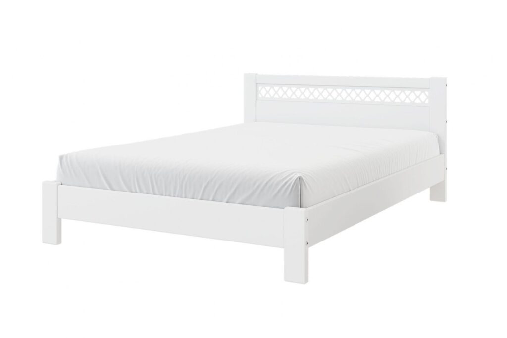 ШЕЙЛА кровать 1,6м, (ЦТ), цвет БЕЛЫЙ