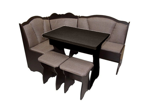 Кухонный гарнитур «Березка» 1500*1100 венге / Корфу темный Кухонный гарнитур «Березка» 1500*1100 венге / Корфу темный