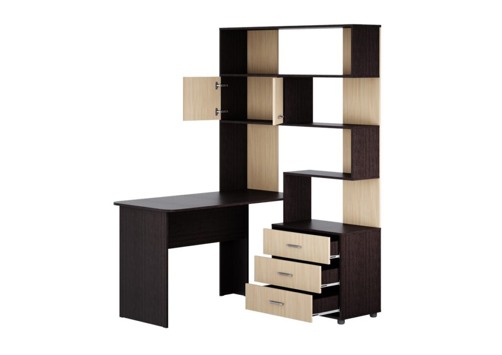 ПАСКАЛЬ Стол СТ 103 венге/дуб молочный №3