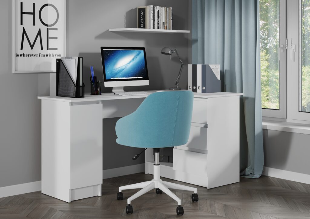 БОСТОН ЛАЙТ Стол письменный СП-003 (угловой) ЛДСП Белый №2