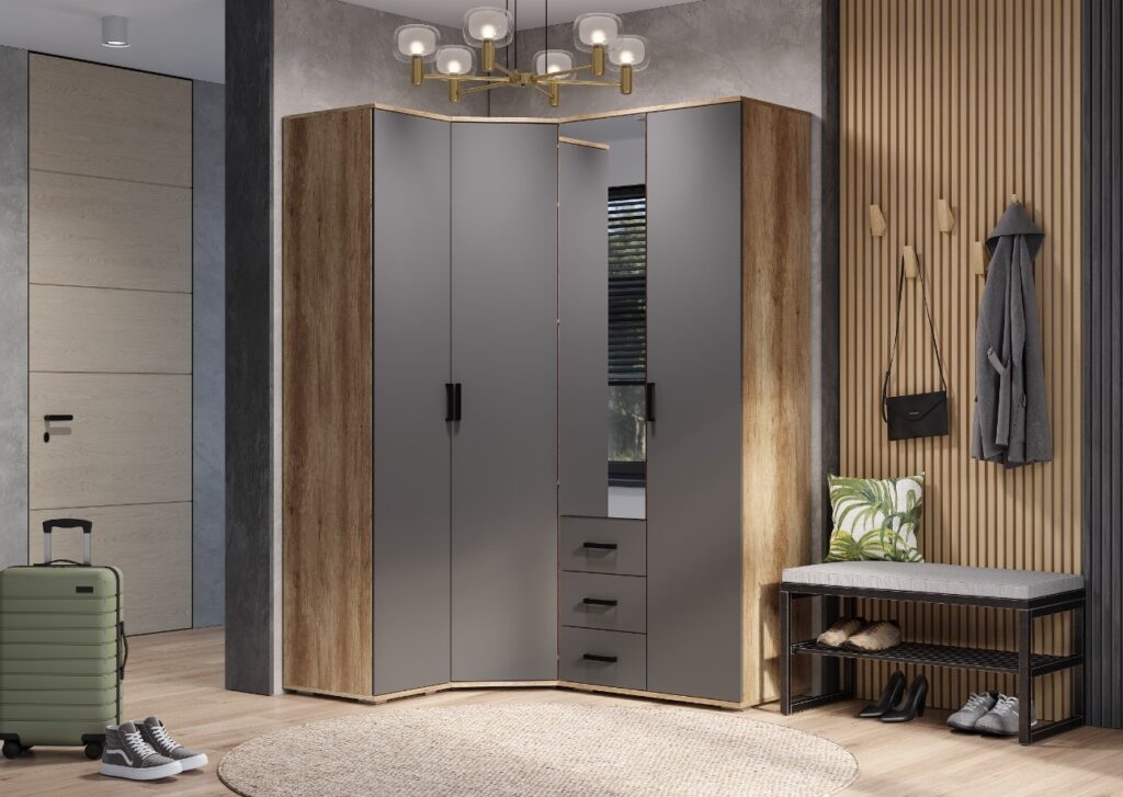 Прихожая «Вегас» Дуб каньон/графит