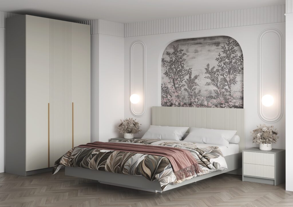 СЕЛЕНА Шкаф ШК-001 (3-ств.) Шиншилла Серая/матовая Кварц Грей №2