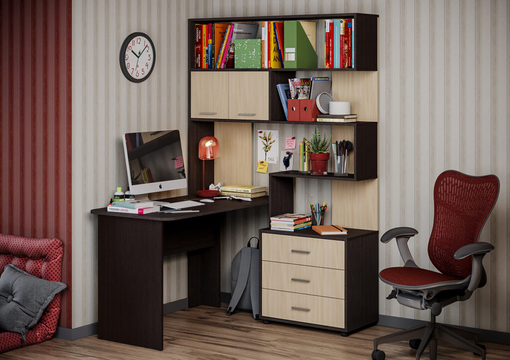 ПАСКАЛЬ Стол СТ 103 венге/дуб молочный №2