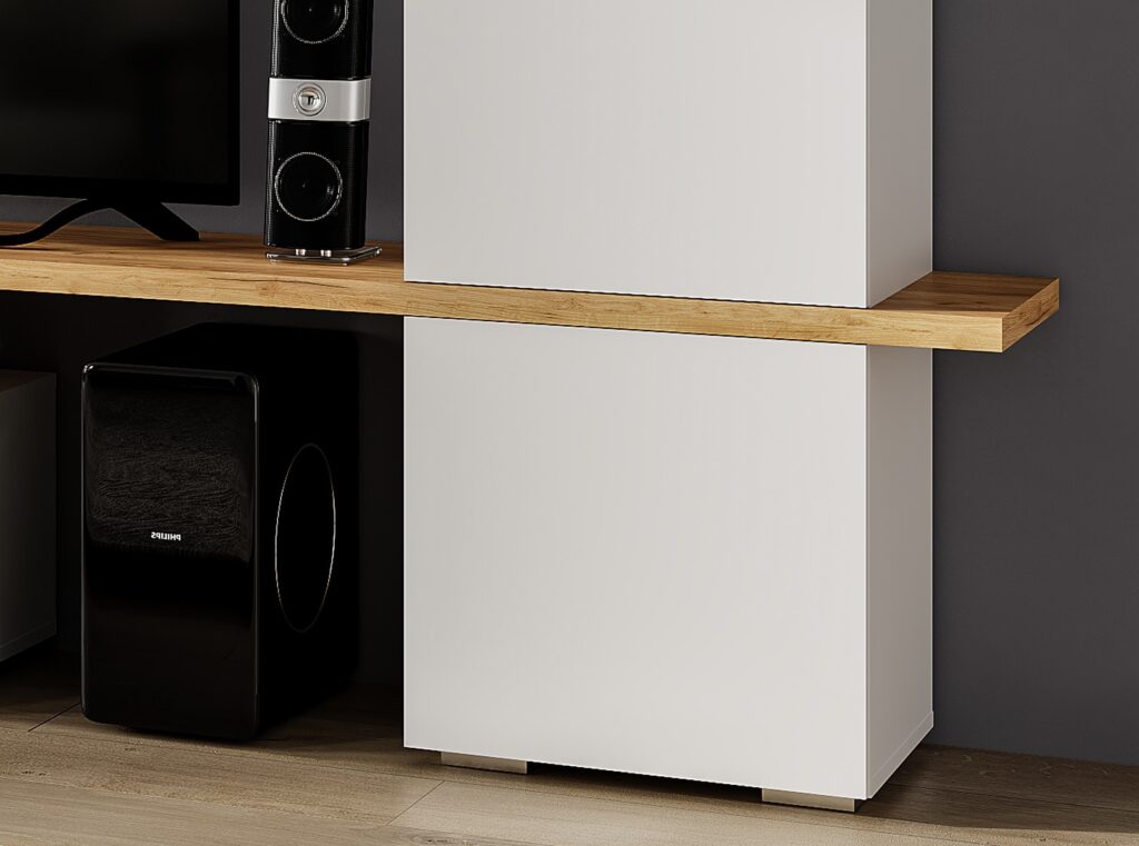 SkyFree Стенка НМ-001 Дуб Крафт золотой/ Белый 2700х2000х353 №5