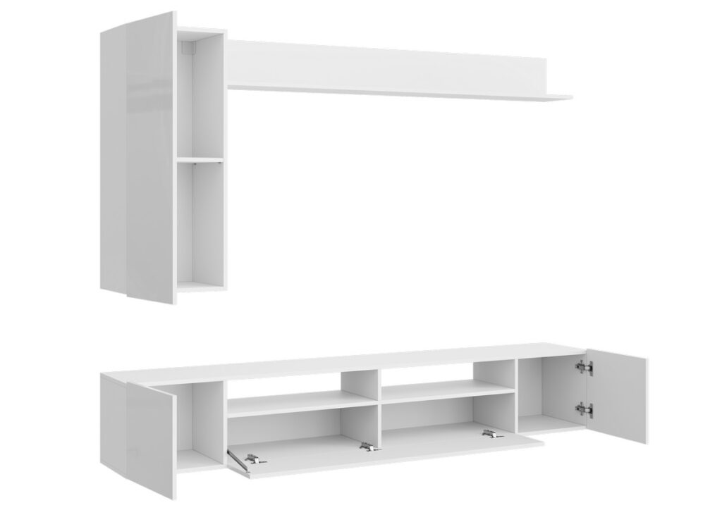 СОЛО-16 НМ Стенка МДФ глянцевая Белый №2