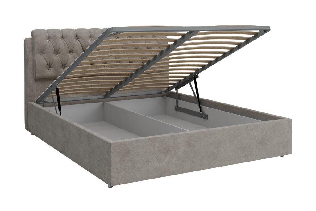 Кровать БЕЛИСТА 1,6 /ГПМ/пуговицы/ВАРИАНТ 5 (кашемир) №2