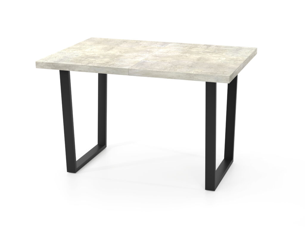 Стол ШЕРВУД CRAFT раздвижной/черный каркас/ЛДСП Цемент светлый U3719/1400(+380)х850 Стол ШЕРВУД CRAFT раздвижной/черный каркас/ЛДСП Цемент светлый U3719/1400(+380)х850