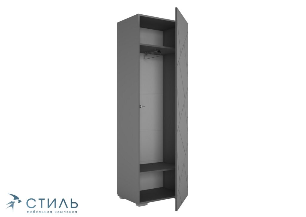 ГРАНЖ Шкаф ШК-001 Серый Шифер/ Графит Софт №2