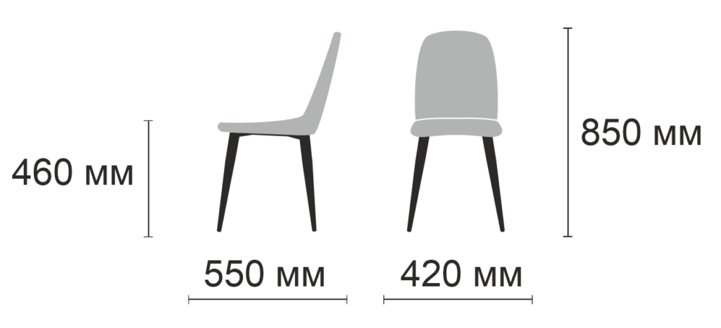 Стул ОСТИН /черный каркас/ SHERLOCK 232 №2