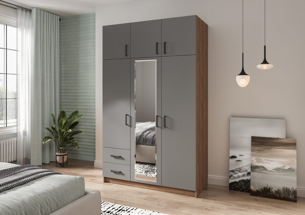 АУРА Графит Шкаф ШР-3 №3