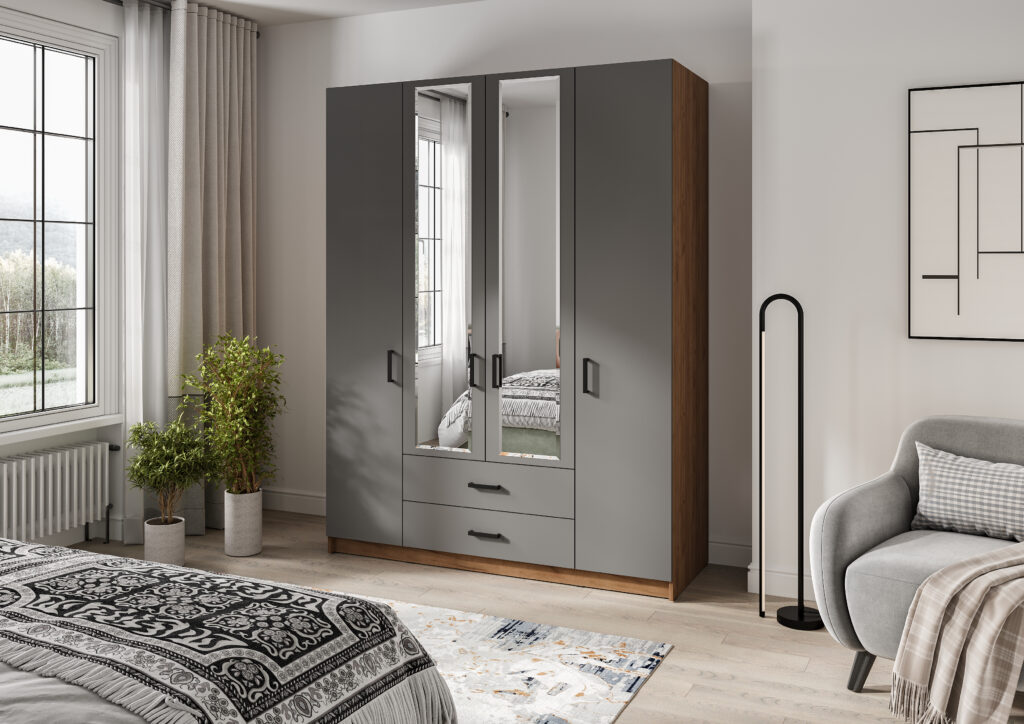 АУРА Графит Шкаф ШР-4 №2