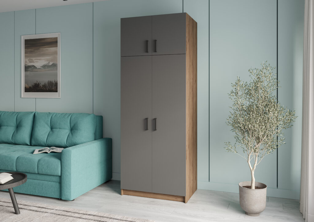 АУРА Графит Шкаф ШР-2 №2