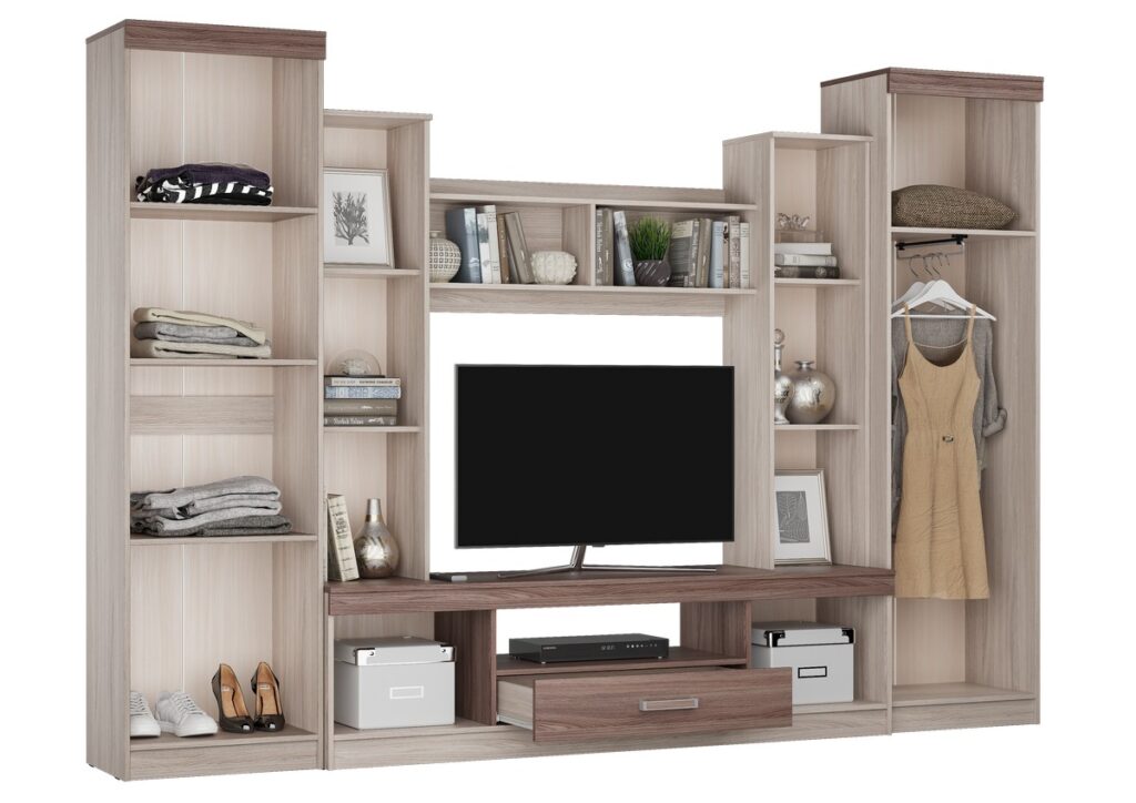 АТЛАНТИДА-2 Б НМ Стенка Ясень Шимо темный / Ясень Шимо светлый №2