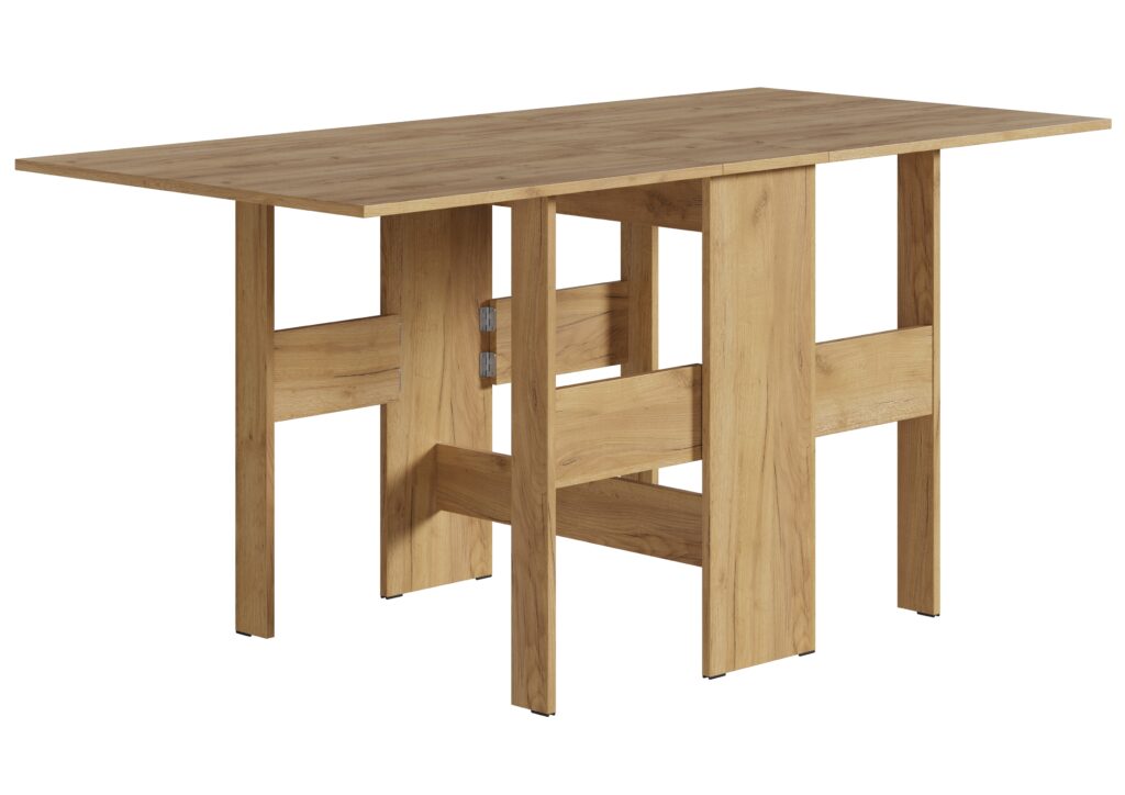 Стол книжка №1 (СТ-001) 262х750х770 (в разложенном 1630х800) Дуб Крафт золотой №2