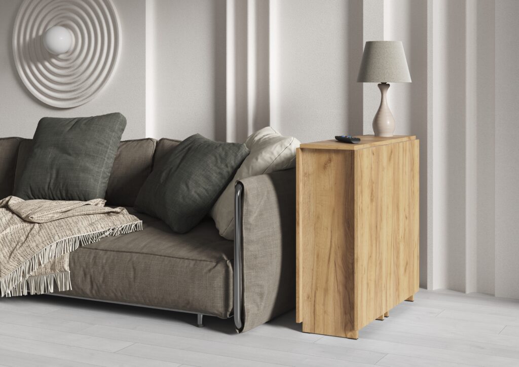 Стол книжка №1 (СТ-001) 262х750х770 (в разложенном 1630х800) Дуб Крафт золотой №4