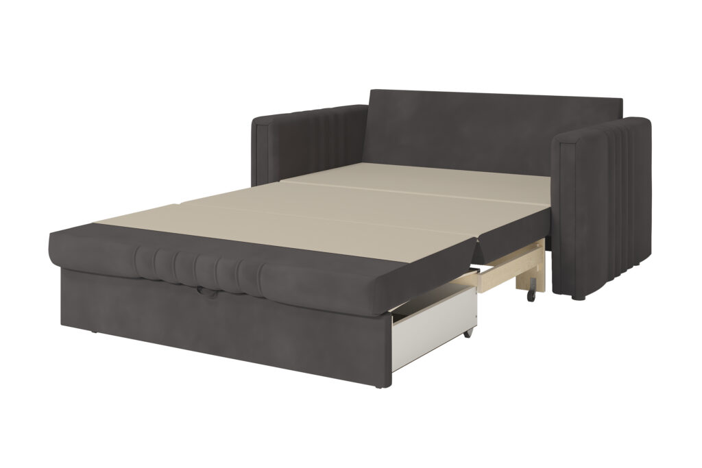 СПЛИН 1200 Диван-кровать 3 ВАРИАНТ графит №2