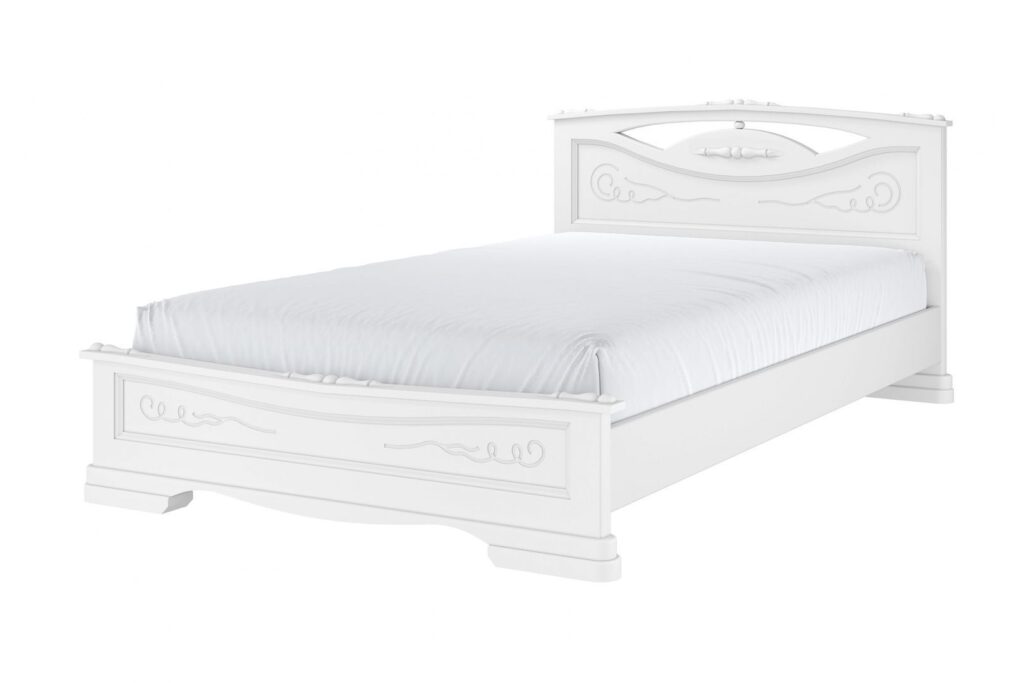 ЕЛЕНА-3 кровать 1,2м, цвет БЕЛЫЙ