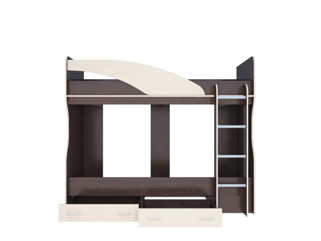 МИЙА Кровать 2-х ярусная венге/дуб молочный №2