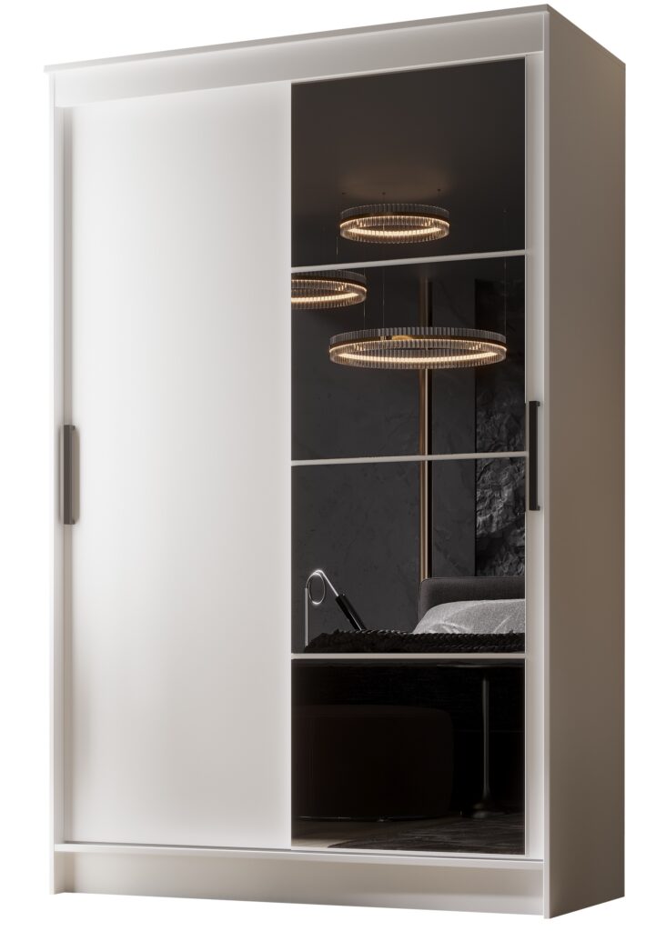 Шкаф-купе Элегант 4 (Белый гладкий)