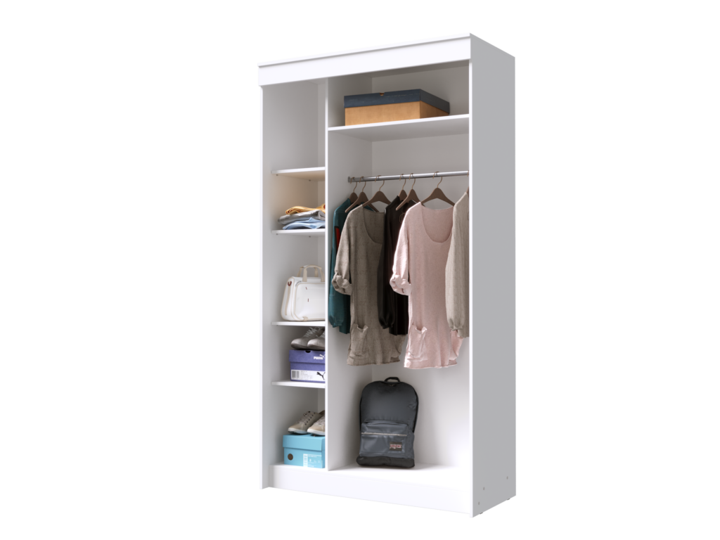 ЭКО шкаф-купе БЕЛЫЙ ГЛАДКИЙ №3