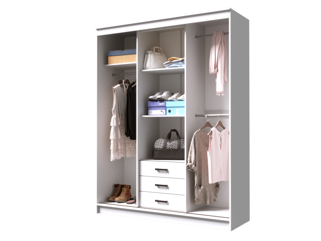 ЛОРД Шкаф-купе БЕЛЫЙ ГЛАДКИЙ №2