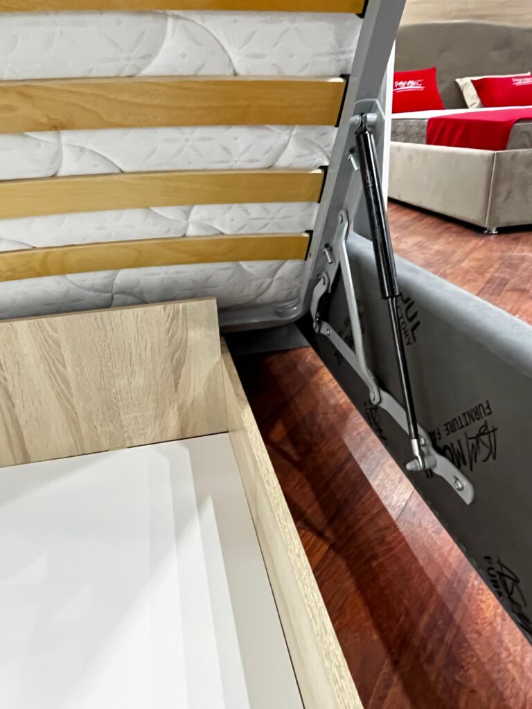 Кровать Глория 1600 с подъемным механизмом ткань Ameli 12 (серый) №3