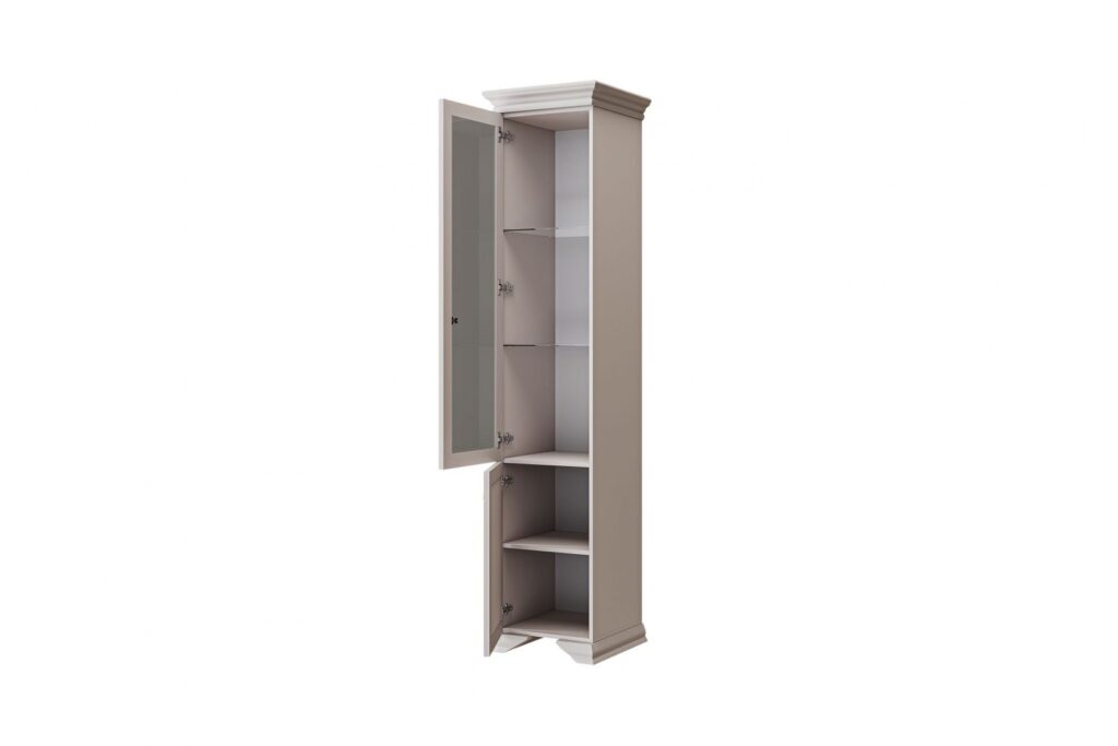 ОРЛАНДО Персидский Жемчуг, ШКАФ-ВИТРИНА ШВР-1 ЛЕВАЯ (без полок) №2