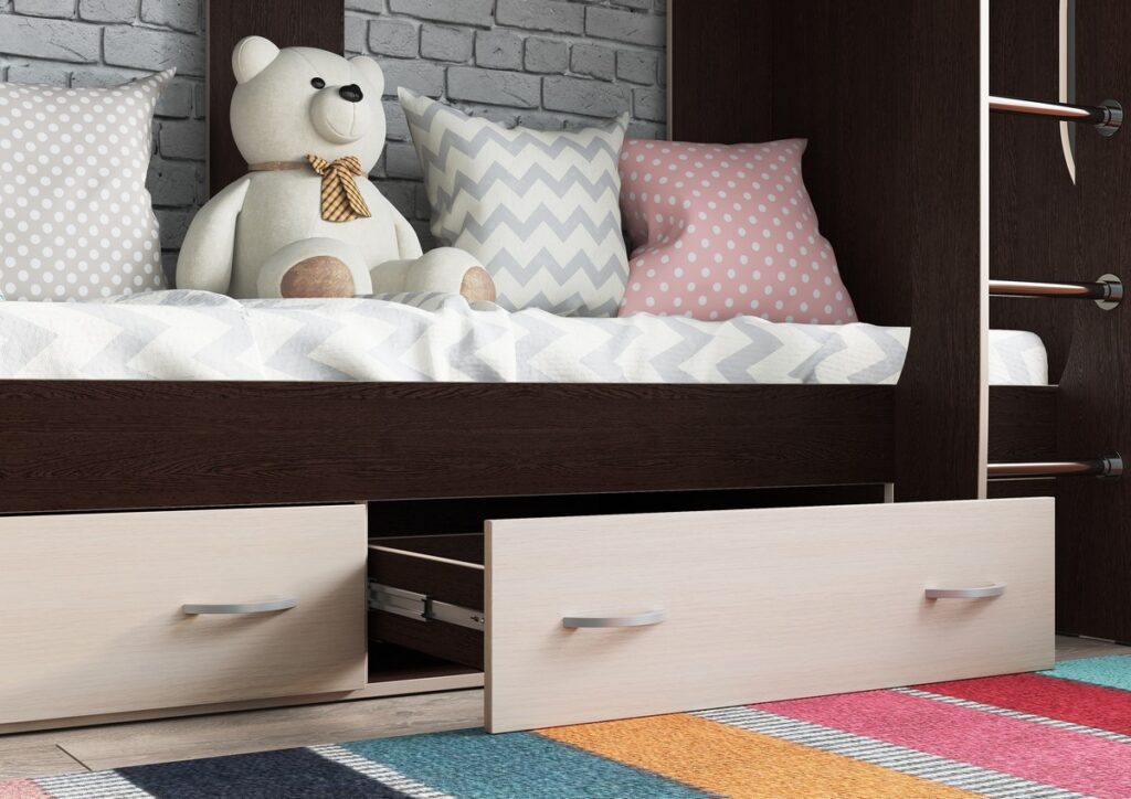 МИЙА Кровать 2-х ярусная венге/дуб молочный №3