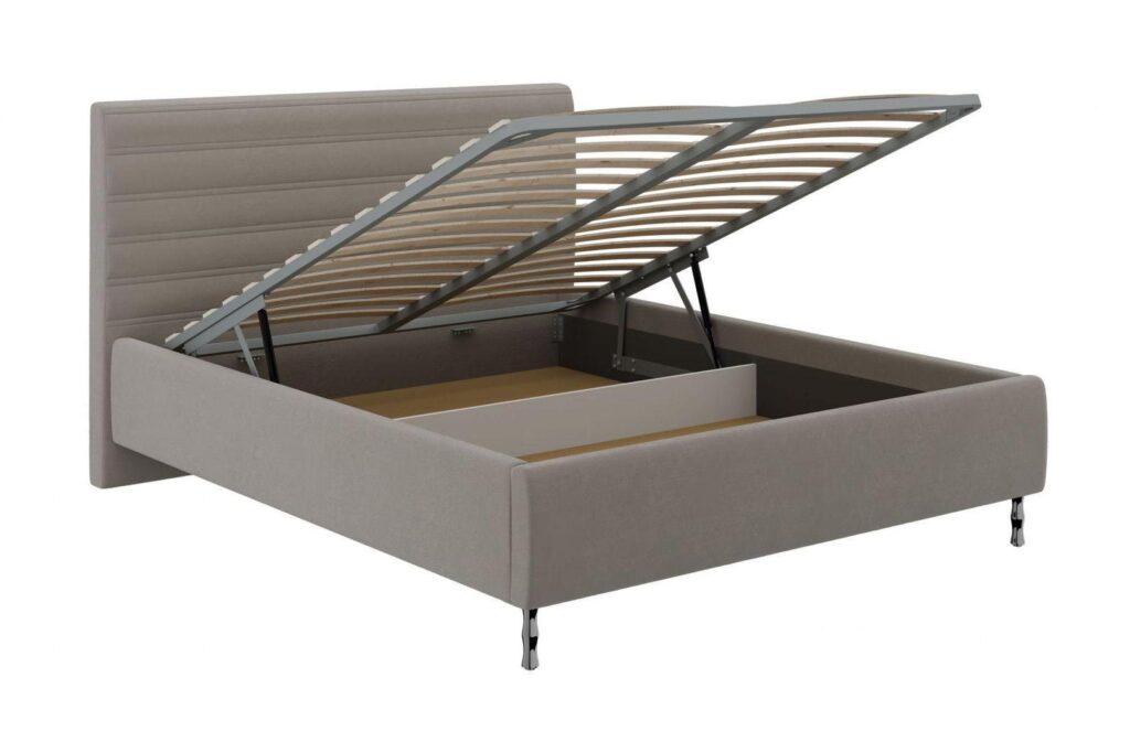 Кровать ФАБИАНА 1,6 м с подъемным мех.ВАРИАНТ 4 (холодный серый) №2
