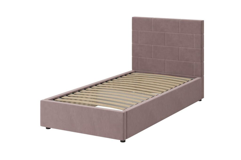 Кровать ТАЙМ 0,9 м /металлокаркас/ ВАРИАНТ 1 (пудра) №2