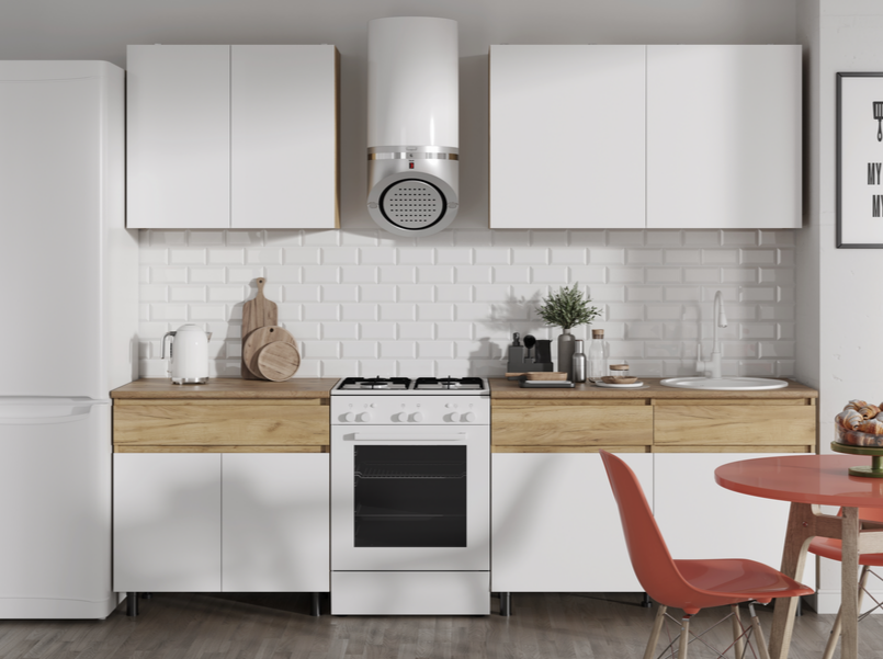 КВИК-СТЕП Кухня 2.0 м.Дуб Крафт золотой//Белый (Шагрень) Столешница Дуб Классический 1200+800мм КВИК-СТЕП Кухня 2.0 м.Дуб Крафт золотой//Белый (Шагрень) Столешница Дуб Классический 1200+800мм