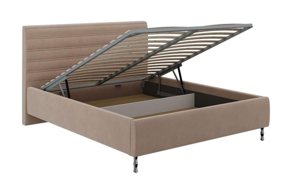 Кровать ФАБИАНА 1,6 м с подъемным мех./ВАРИАНТ 1 (бежевый) №4