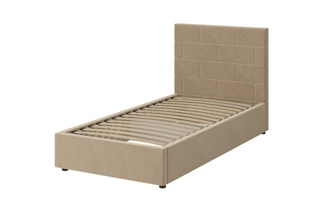 Кровать ТАЙМ 0,9 м /металлокаркас/ ВАРИАНТ 2 (латте) №2