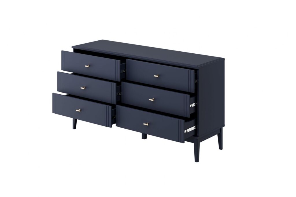ДЖАЛИ Темный лазурный ЛАК СГ, Комод 6 ящиков №2