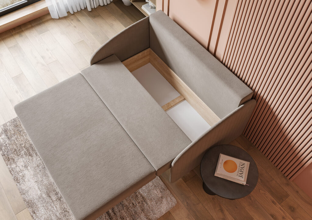 ДЕКО МИНИ 140 КОМФОРТ диван VIVALDI 07 (GREY) серый №5