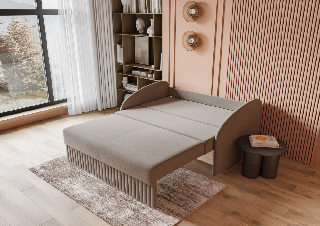 ДЕКО МИНИ 140 КОМФОРТ диван VIVALDI 07 (GREY) серый №4